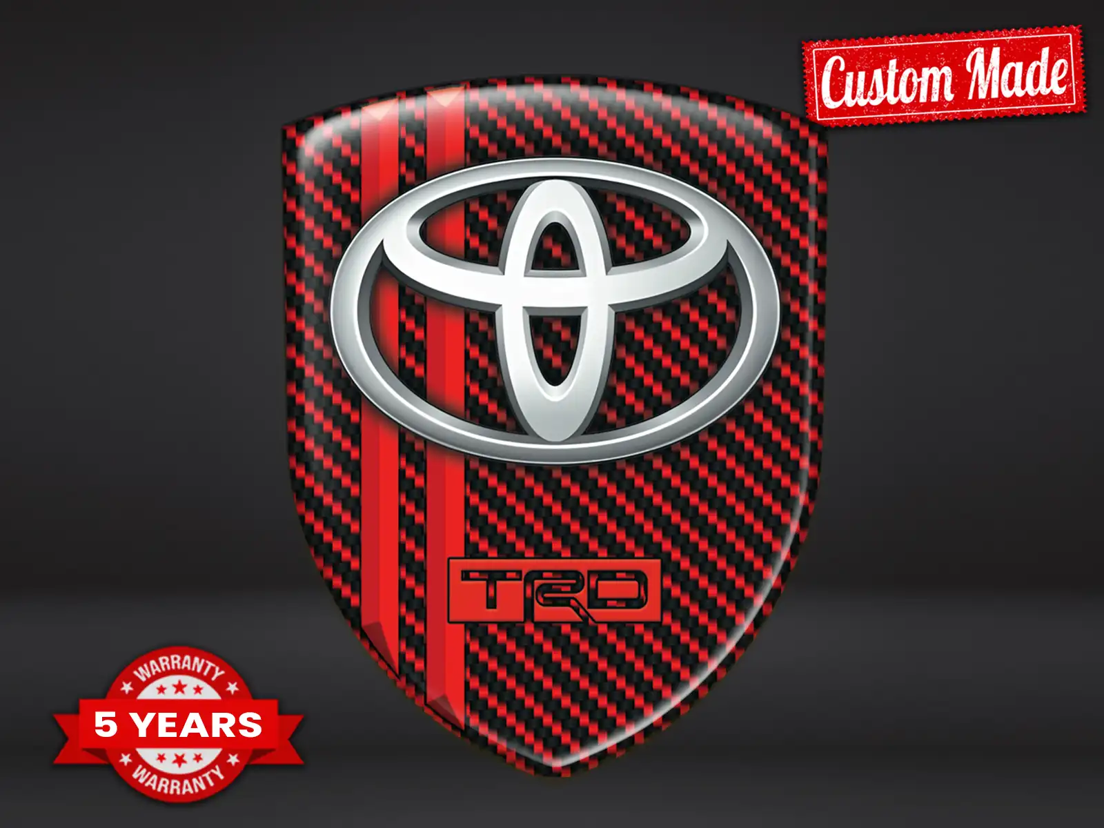 Toyota Custom Windshield Stickers Limited Customizable Modern
